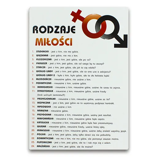 Dyplom - Rodzaje miłości