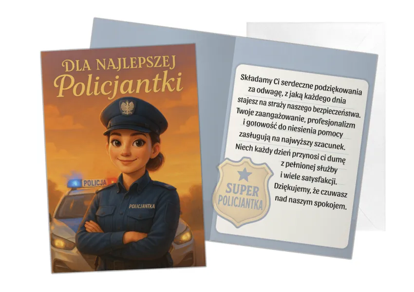 Karnet B6 - Dla najlepszej Policjantki