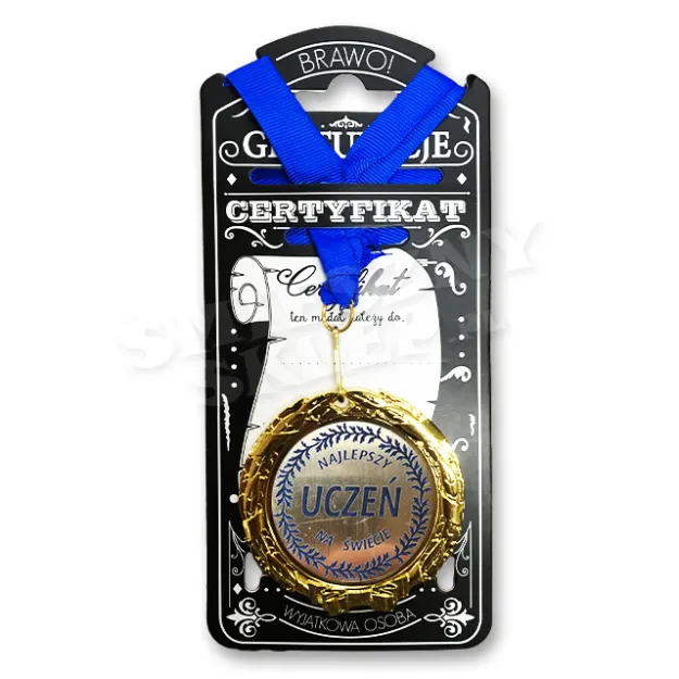 Medal w folii - Najlepszy uczeń na świecie