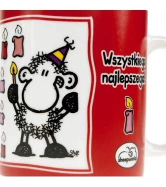 Kubek Sheepworld - W dniu Twoich urodzin ... wszystkiego najlepszego 