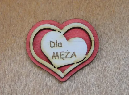 Serce z magnesem - Dla Męża