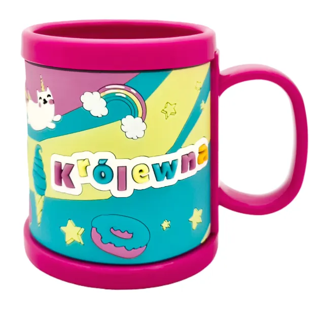 Kubek plastikowy 3D z imieniem - Królewna