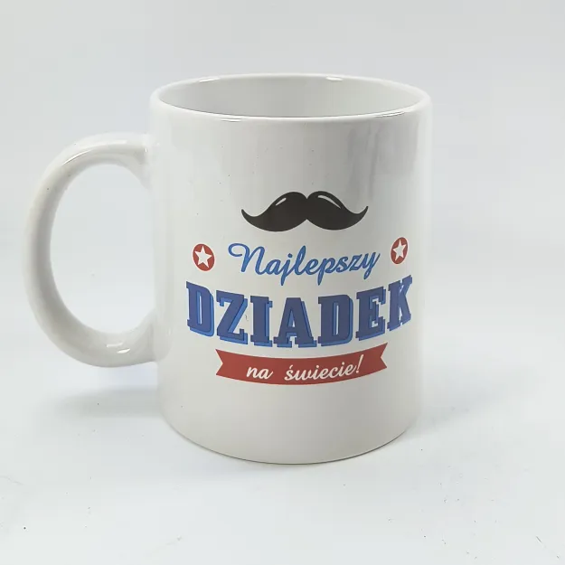 Kubek - Najlepszy Dziadek na świecie (wąsy)