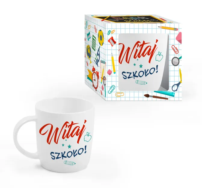 Kubek - Witaj szkoło (ołówek)