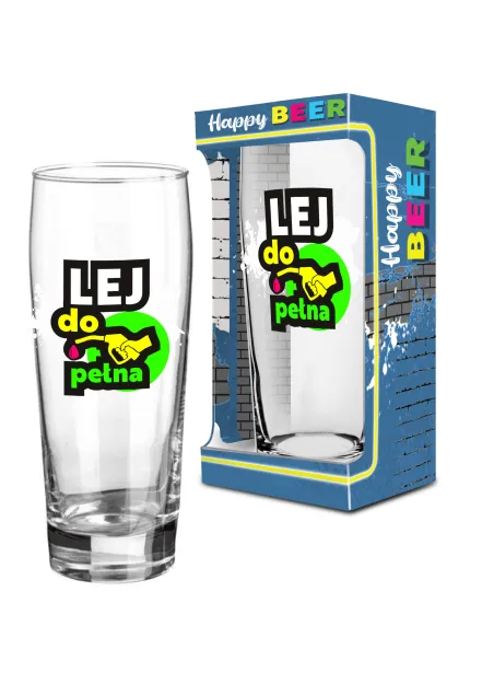 Szklanka do piwa - Lej do pełna