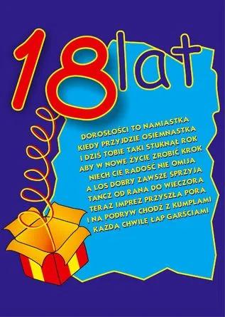 Dyplom - 18 lat (dla mężczyzny)