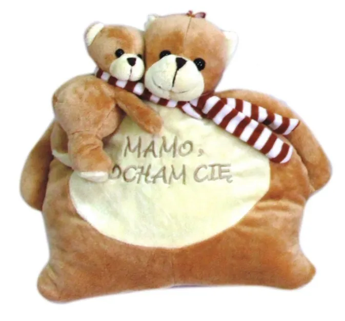 Poduszka misie - Mamo, Kocham Cię