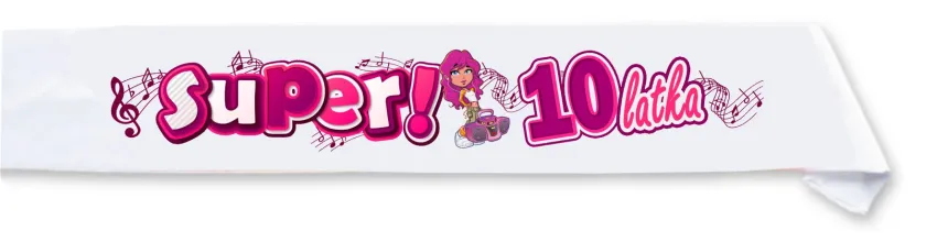 Szarfa dziecięca - Super! 10 latka