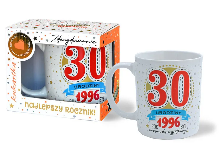 Kubek premium - 30 urodziny. Rok 1996 to był najlepszy rocznik