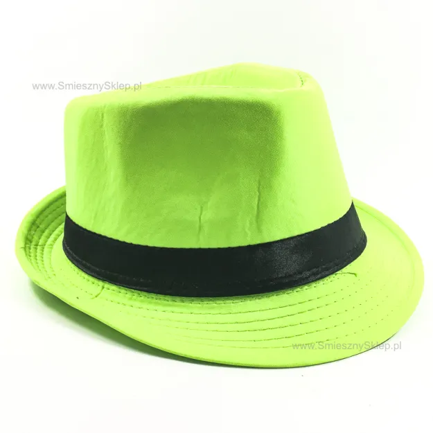 Kapelusz fedora - zielony
