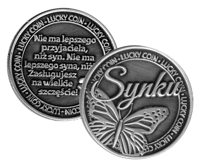 Moneta na szczęście Kukartka - Synku