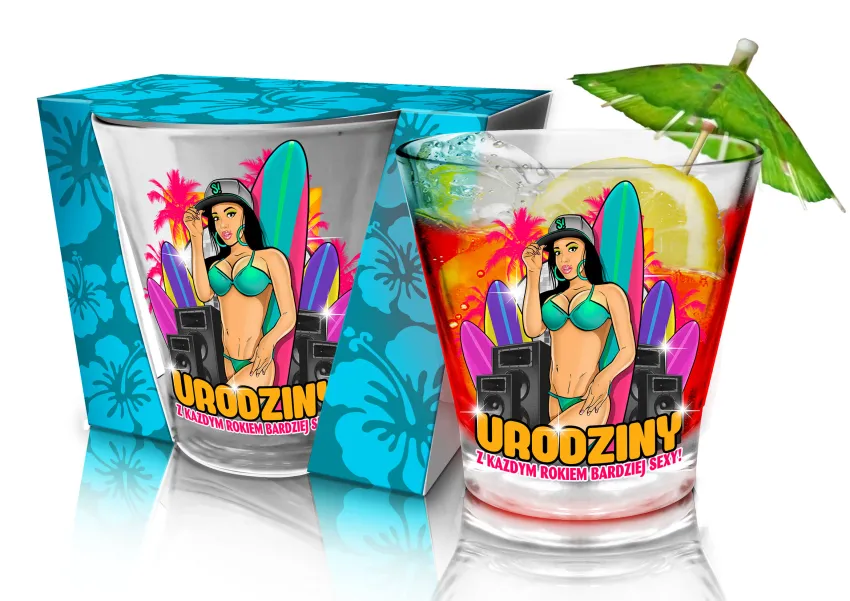 Szklanka whisky - Urodziny - Z każdym rokiem bardziej sexy