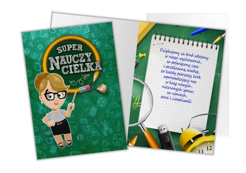 Kartka C5 - Super Nauczycielka