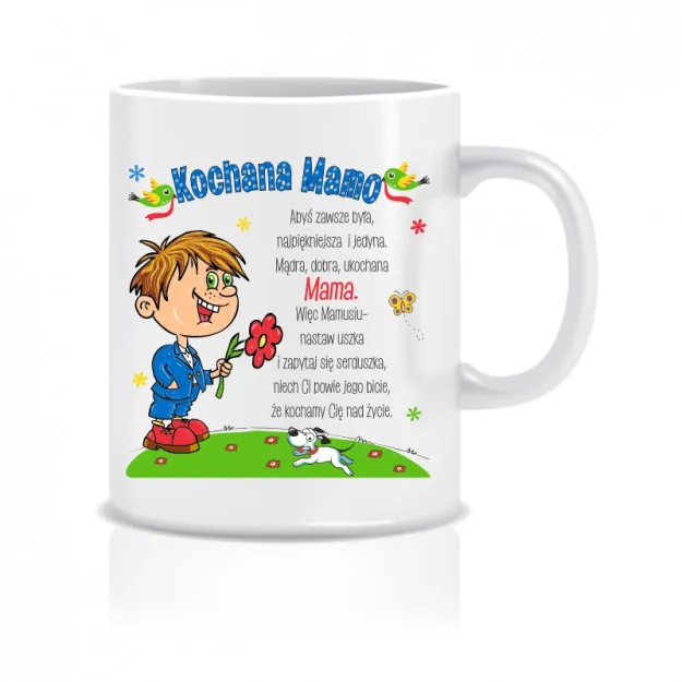 Kubek DR - Kochana Mamo - Abyś zawsze była, ....(chłopiec)