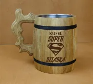 Kufel drewniany - Kufel super Dziadka