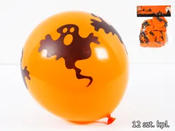 Balony halloween - Pomarańczowe (12 sztuk)