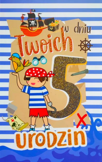 Karnet 2K - W dniu Twoich 5 urodzin