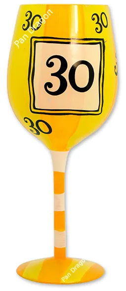 Kielich szklany - 30 urodziny / rocznica