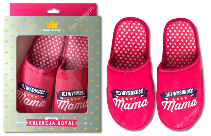 Kapcie royal - Jej wysokość Mama