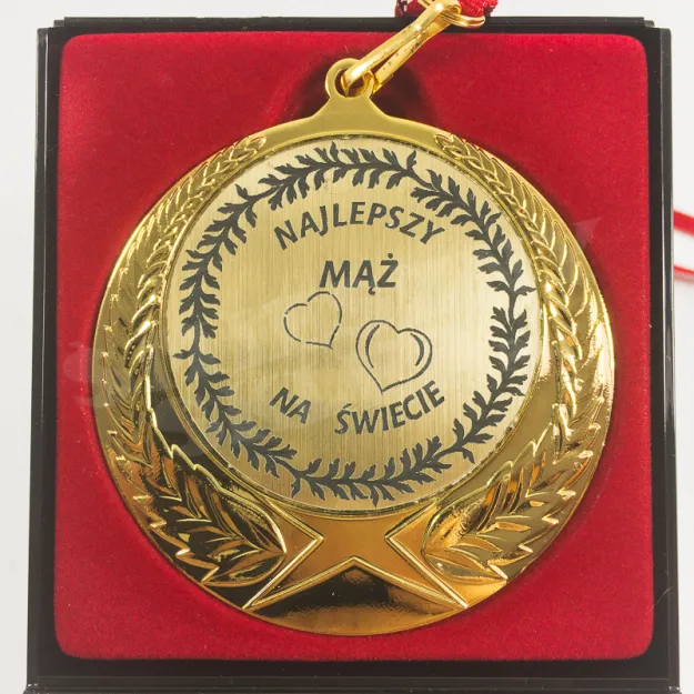 Medal w etui - Najlepszy mąż na świecie