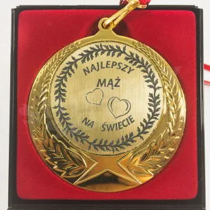 Medal w etui - Najlepszy mąż na świecie