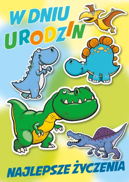 Karnet 3D z życzeniami - W dniu urodzin. Najlepsze życzenia.