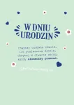 Karnet 3D - W dniu urodzin. Najlepsze życzenia. - 2