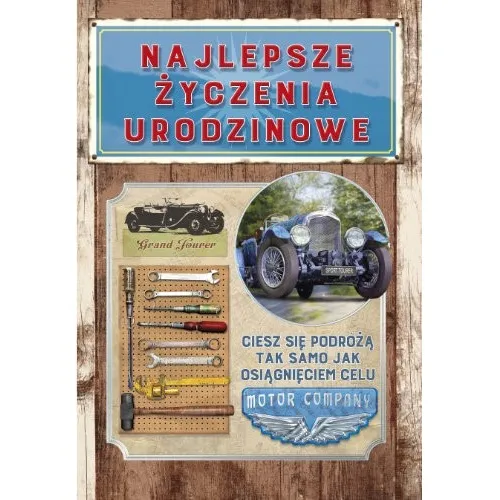 Karnet - Najlepsze życzenia urodzinowe. Ciesz się podróżą tak samo jak osiągnięciem celu.