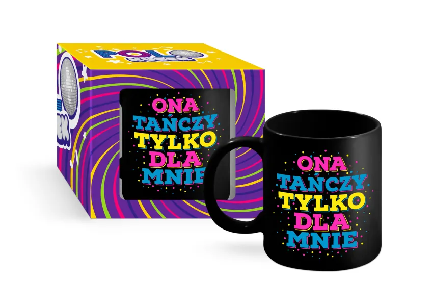 Kubek czarny Polo - Ona tańczy tylko dla Mnie