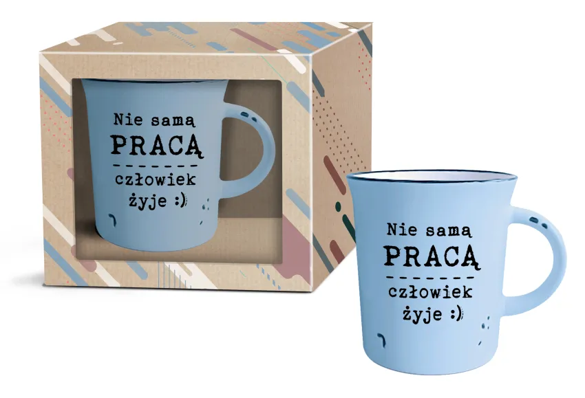Kubek garnuszek - Nie samą pracą człowiek żyje