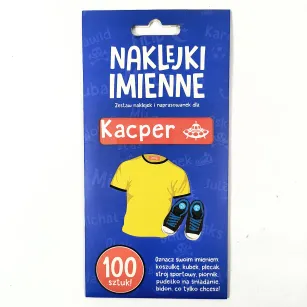 Naklejki imienne 100 szt. - Kacper