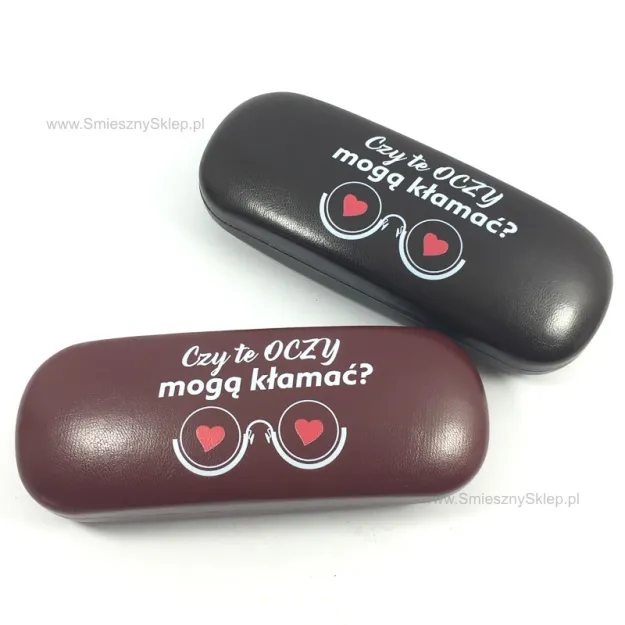 Etui na okulary CZARNE - Czy te oczy mogą klamać