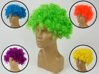 Peruka afro kolor - Różowy - 2