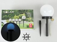 Lampka solarna LED - Biała kula (2 szt)