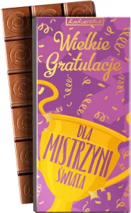 Czekolada - Dla Mistrzyni świata. Wielkie gratulacje!