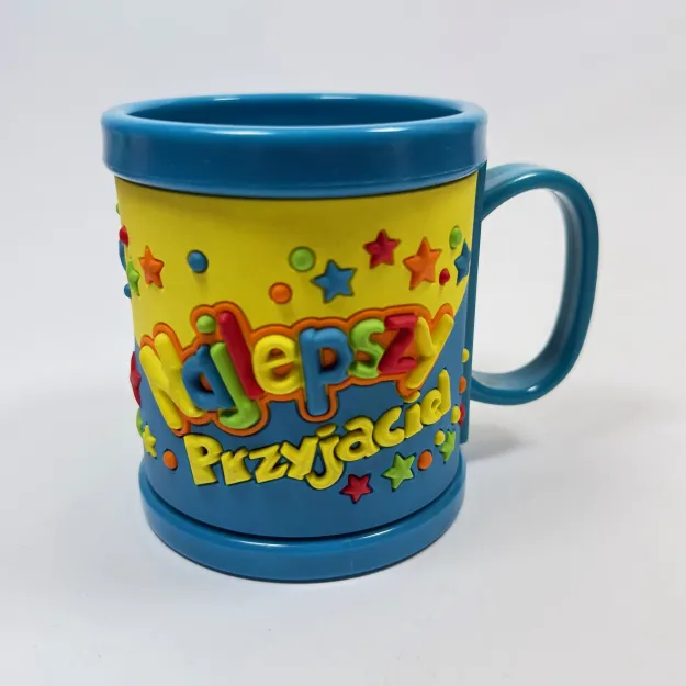Kubek plastikowy 3D z imieniem - Najlepszy przyjaciel