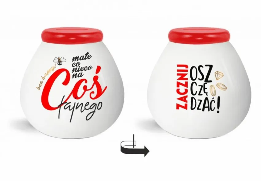 Skarbonka baryłka - Małe co nieco na coś fajnego / Zacznij oszczędzać