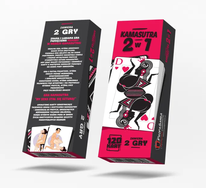 Erotyczna gra karciana - Kamasutra 2 w 1