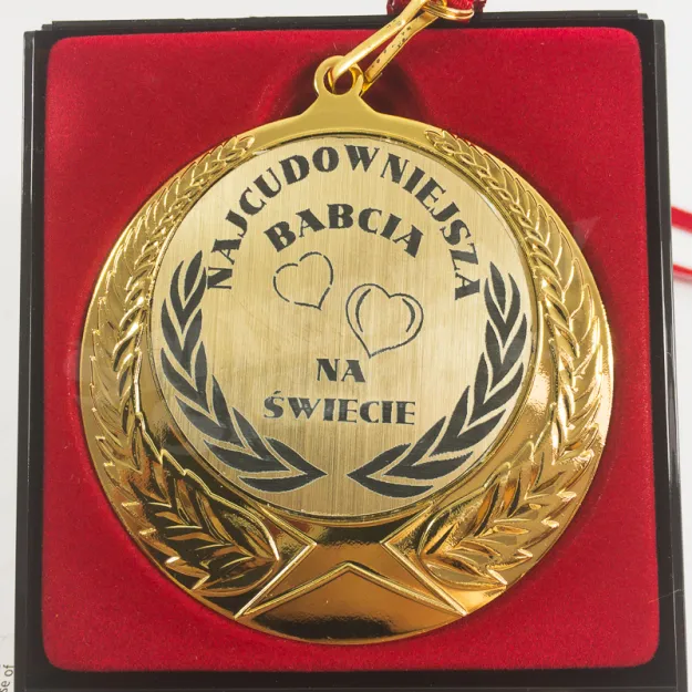 Medal w etui - Najcudowniejsza Babcia na świecie