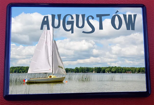 Augustów - Ramka z magnesem na lodówkę