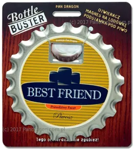 Otwieracz, podstawka, magnes 3w1 - Best Friend (najlepszy przyjaciel) - prawdziwy facet