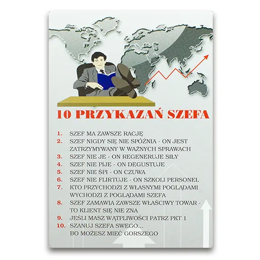 Dyplom - 10 przykazań szefa