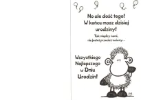Karnet Sheepworld - W dniu urodzin! - 2