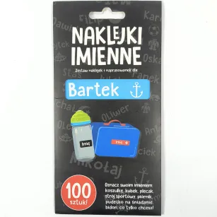 Naklejki imienne 100 szt. - Bartek