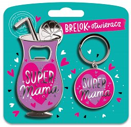Brelok + otwieracz - Super Mama
