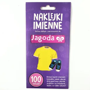 Naklejki imienne 100 szt. - Jagoda