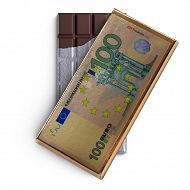 Czekolada w złotym opakowaniu - 100 Euro