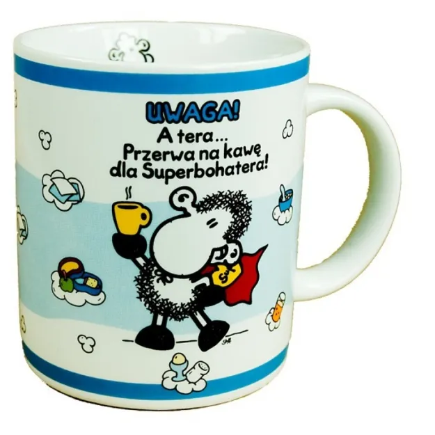 Kubek Kukartka - Uwaga! A tera ... Przerwa na kawę dla Superbohatera!