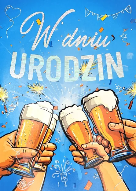 Karnet 3K - W dniu urodzin (piwo)