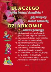 Dyplom - Dlaczego kochać trzeba dziadków